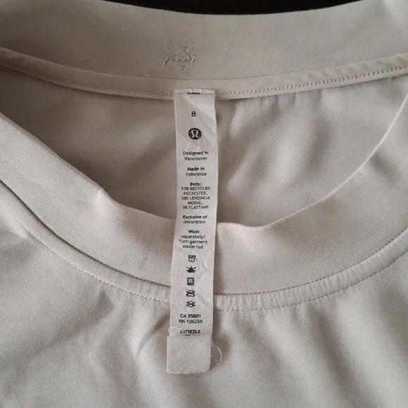 Lululemon Perfectly Oversized Cropped Crew *Softstrem Bone Coloropal  Size 8 NEW - Picture 5 of 7
